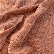 Couverture tricot pointelle konges - Rose / Brush