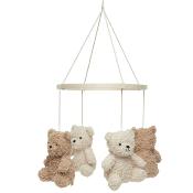 Mobile Ours Teddy Bear boucle Jollein - Naturel / Biscuit