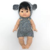 Poupée garçon / Baby Boy - Bambi grey