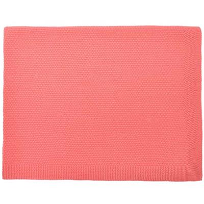Couverture tricot BOU rose in april - pink flamingo