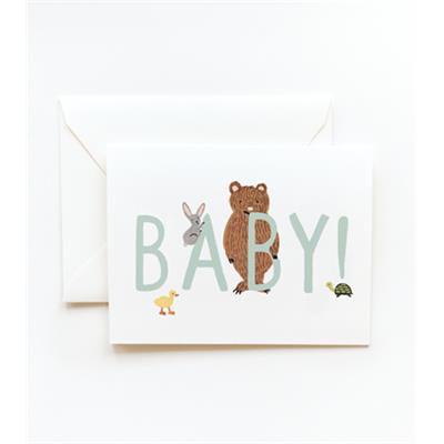 Carte naissance - Baby menthe