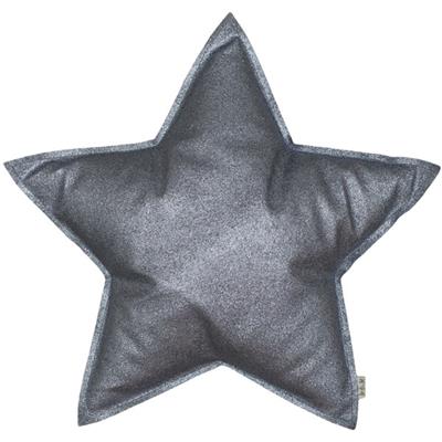 Coussin étoile paillettes MINI - silver