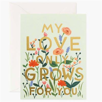 Carte message - Love grows