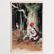 Carte postale Ludom édition - Le chaperon rouge