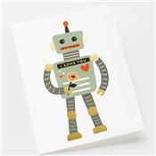 Carte message - Love Robot