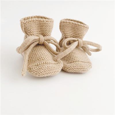 Chaussons Booties tricot - avoine