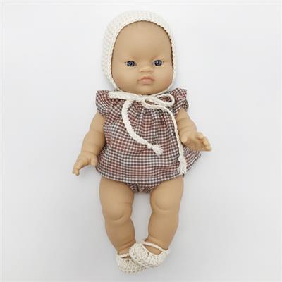 Poupée fille / Baby Doll Carreaux - Clara