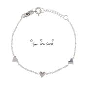 Bracelet enfant You are loved - argent