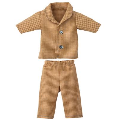 Pyjama pour Peluche Papa Ours Teddy - moutarde