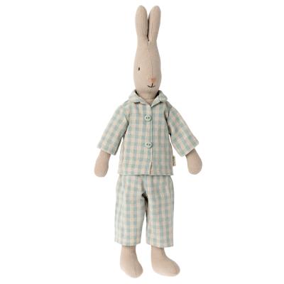 Lapin maileg Rabbit pyjama carreaux - Taille 2 (mini +)