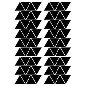 Stickers muraux Triangles - Noir