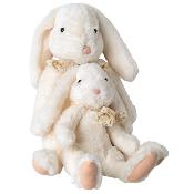 Lapin maileg Fluffy Bunny blanc white - L ou XL