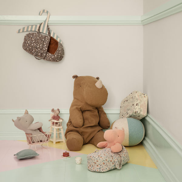Figurines Chambre bébé micro lapin - Rose Maileg
