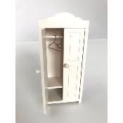 Mini armoire vintage bois souris bébé - blanc