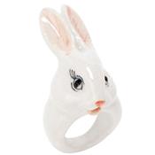Bague Lapin Blanc Lili White Rabbit - Taille L