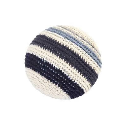 Balle tricot crochet BIO - rayé gris