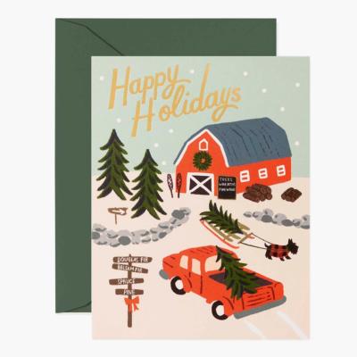 Carte de voeux Noël - Holiday Tree Farm