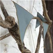 Guirlande fanions - bleu gris