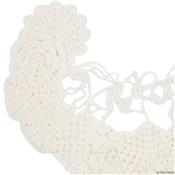 Guirlande en tricot crochet - blanc