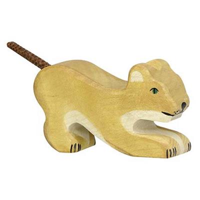 Figurine en bois - Lion petit J