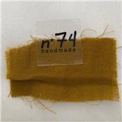 Tissu N74 Double gaze coton bio - ocre / gold S024