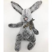 Lapin maileg Fluffy Bunny Gris grey - XL