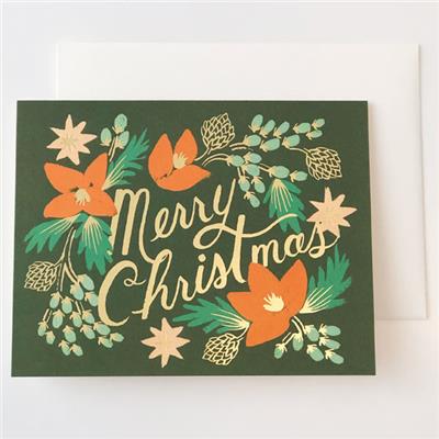 Carte de voeux Noël - Wintergreen Christmas
