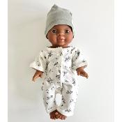 Mini Tenue poupée Combinaison et bonnet - Sloeberry / gris