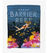 Affiche Barrier Reef RIFLE PAPER CO