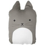 Coussin animal BIO - chat gris FABELAB