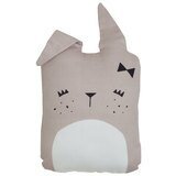 Coussin animal BIO - lapin rose FABELAB