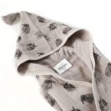 Peignoir bain Pepin lapins - gris MOUMOUT
