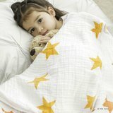 Couverture de rve Etoiles - orange ADEN + ANAIS