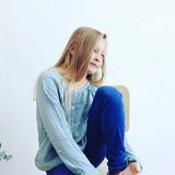 Chemise/blouse Naia enfant - sweet blue NUMERO 74 l www.little-home.fr Vêtements enfant gaze coton BIO