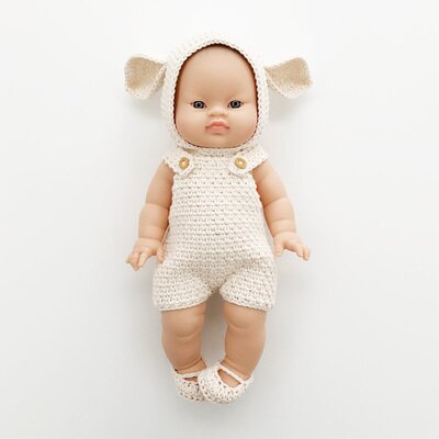 Poupée Bambi Gordi barboteuse fille Asie PAOLA REINA www.little-home.fr