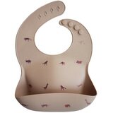 Bavoir Bibs silicone souple - safari / beige MUSHIE