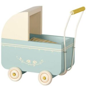 Landau bleu Micro Lapin Souris MAILEG l www.little-home.fr Mobilier Poupée Accessoires maison de poupées
