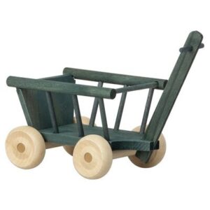 Chariot bois peint petrol MAILEG www.little-home.fr Mobilier maison poupée