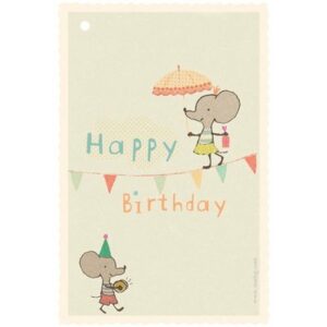 Mini Carte voeux Anniversaire Souris Funambule MAILEG l www.little-home.fr Cartes Postales Cadeau Enfant