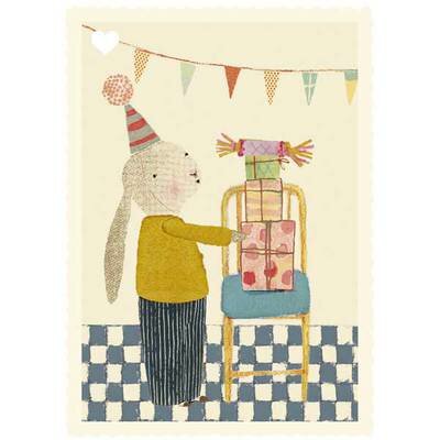 Mini Carte de voeux Anniversaire Lapin bunny MAILEG l www.little-home.fr Cartes Postales Cadeau Enfant