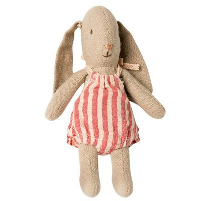 Lapin/Bunny Micro - Combinaison rayée rose MAILEG