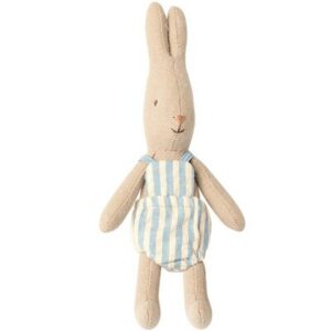 Lapin/Rabbit beige veste verte - Micro MAILEG Poupées lapins bunny rabbit Maileg
