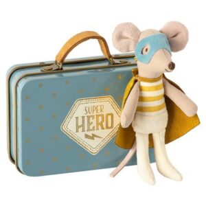 Valise et souris super-héros MAILEG l www.little-home.fr Souris Mouse Micro Maileg Peluche Jouet enfant