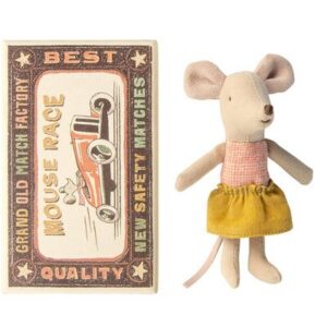 Souris petite soeur tutu et boîte d'allumettes MAILEG