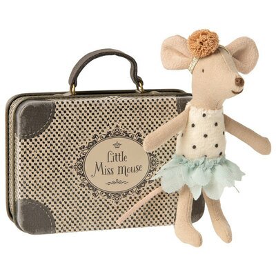 Valise et souris Little Miss - petite soeur MAILEG