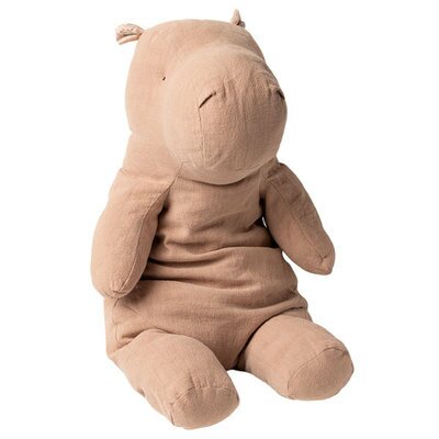 Peluche gros hippopotame vieux rose fané Big MAILEG www.little-home.fr