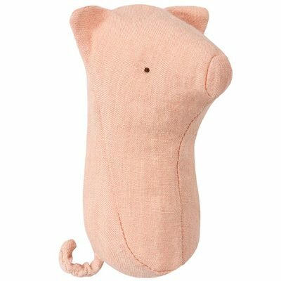 Hochet Eveil arche de Noé Noah's Cochon MAILEG l www.little-home.fr Jouet Activité bébé Eveil Montessori