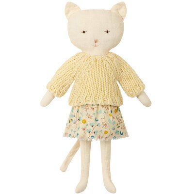 Peluche chat chaton kitten - blanc MAILEG l www.little-home.fr Doudou Animal en peluche Chat naissance
