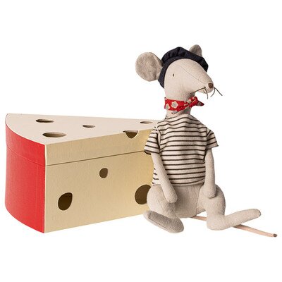 Rat cool boîte fromage MAILEG l www.little-home.fr Peluche Rat des champs