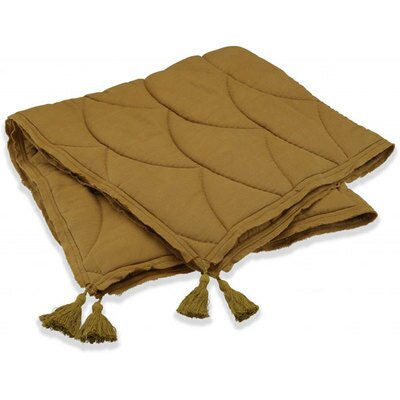 Couverture BIO édredon ocre dark honey KONGES SLOJD